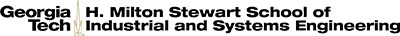 Georgia Tech H. Milton Stewart School of Industrial and Systems Engineering logo