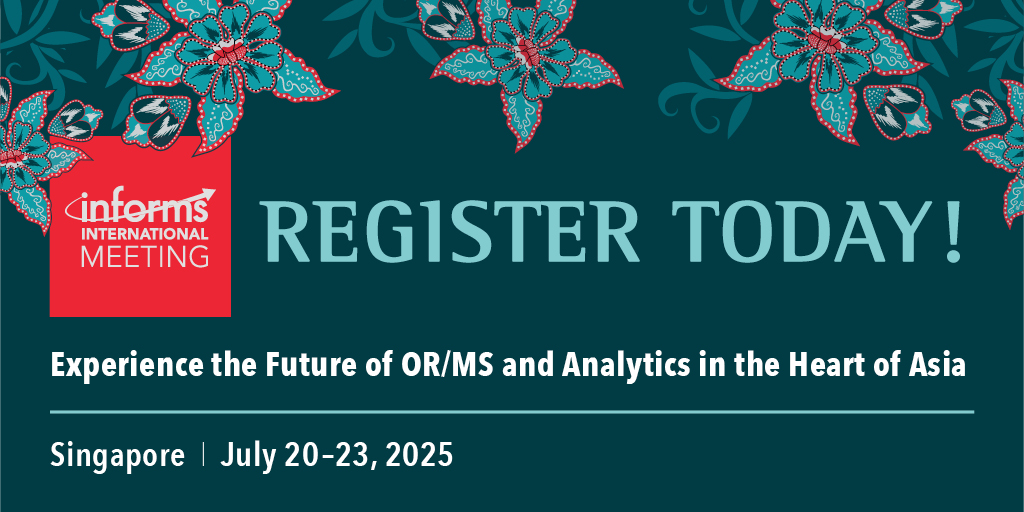 Register today for the 2024 INFORMS Analytics Conference