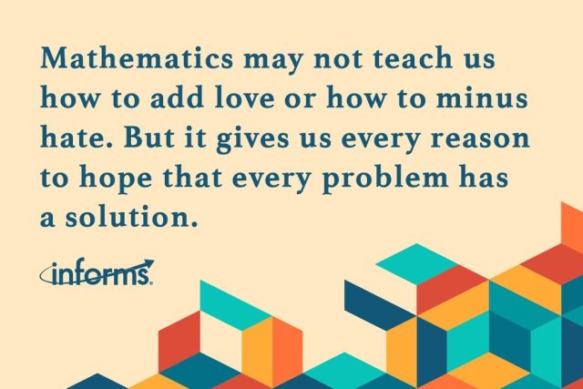 #math #inspiration #orms #analytics #datascience #informs #informs2021