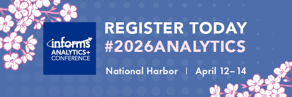 Register Today for the INFORMS Analytics+ Conference