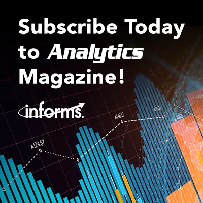 Sign up for your FREE subscription to Analytics Magazine!