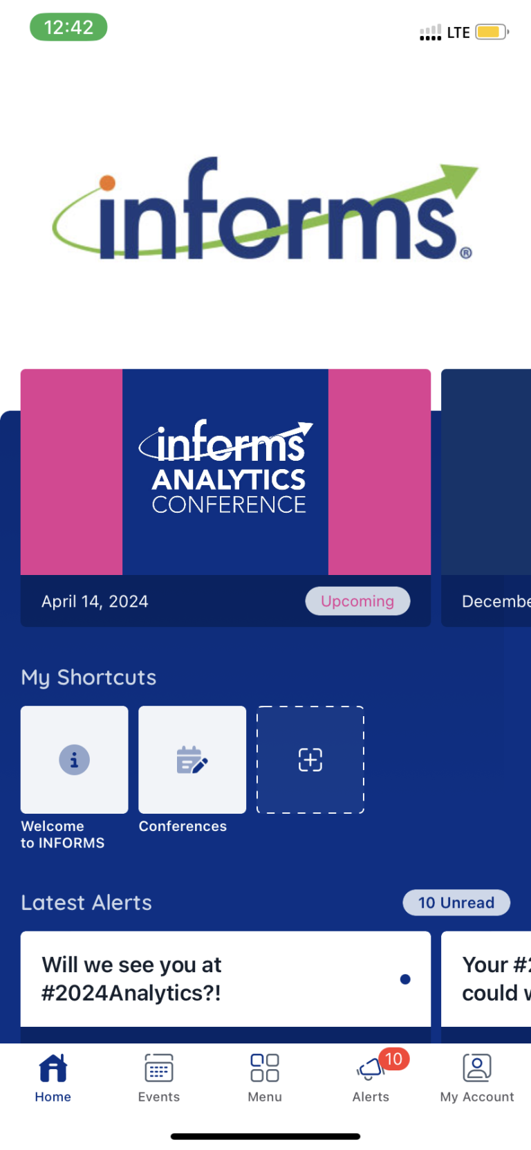 Download the INFORMS app 2024 INFORMS Analytics Conference